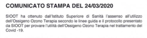 Covid19 e ozonoterapia